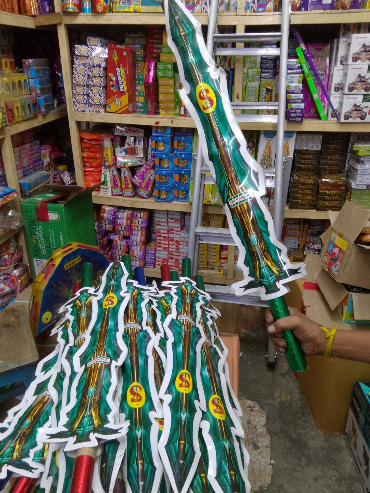 Krish Crackers Mega SWORD Fountain Cold Pyro